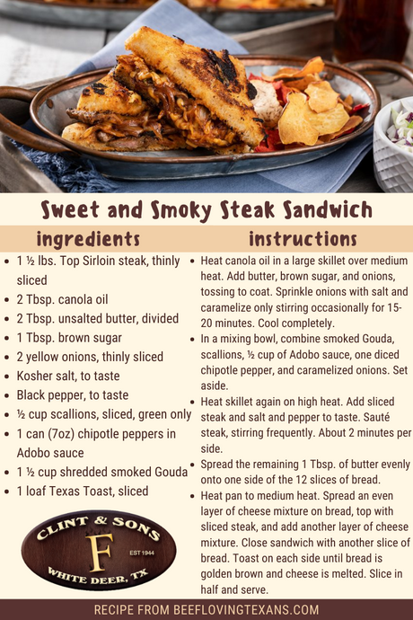 Sweet & Smokey Steak Sandwich