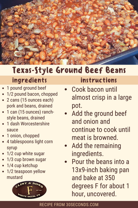 Texas-Style Ground Beef Beans