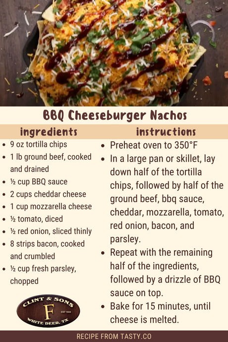 BBQ Cheeseburger Nachos
