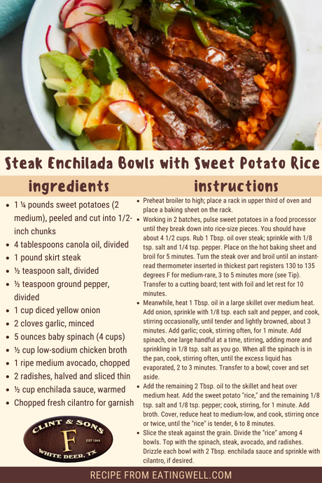 Steak Enchilada Bowls