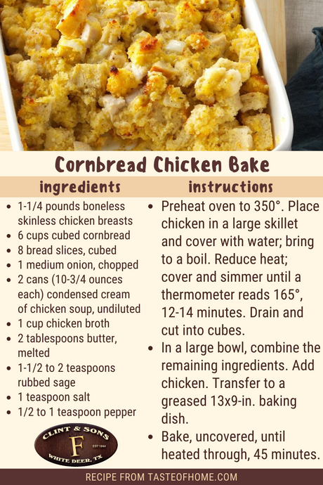 Cornbread Chicken Bake
