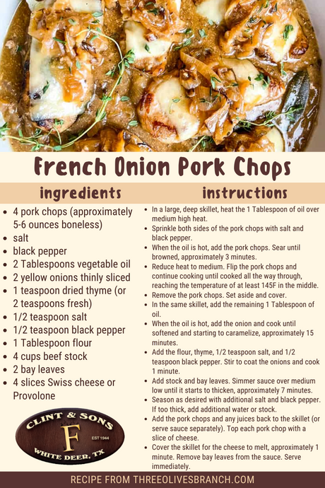 French Onion Pork Chops