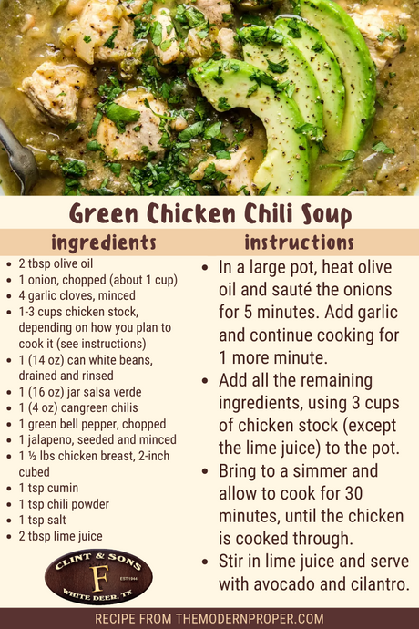 Green Chicken Chili Soup