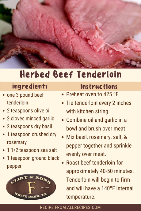 Herbed Beef Tenderloin