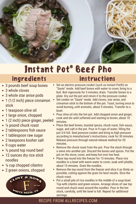 Instant Pot Beef Pho