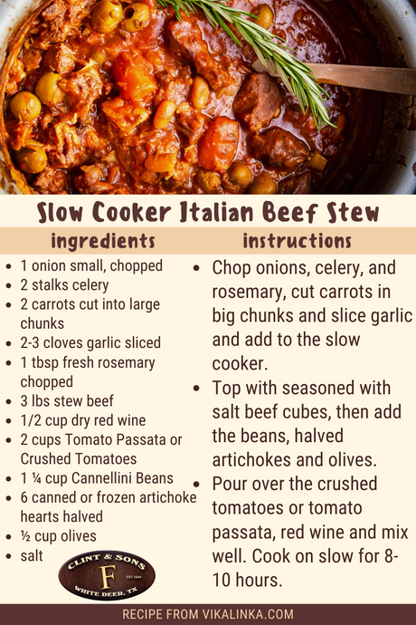 Slow Cooker Italian Beef Stew
