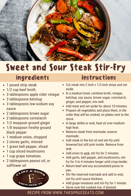Sweet and Sour Steak Stir-Fry