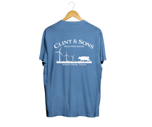 Load image into Gallery viewer, Clint &amp; Sons Processing T-Shirt - Blue
