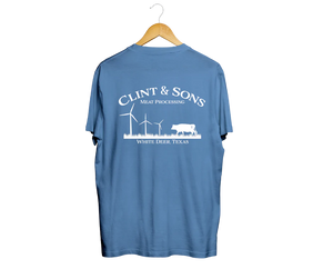 Clint & Sons Processing T-Shirt - Blue