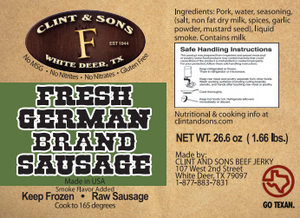 Fresh German Sausage
